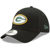 Men's Green Bay Packers New Era Black The League 9FORTY Adjustable Hat 2800574